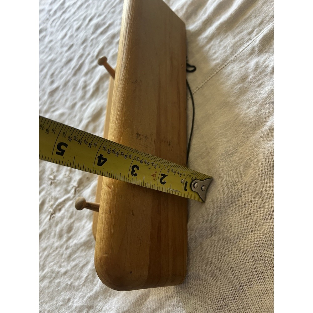 Heart Cut Out Wood Shelf Small Trinket Wall Hanging Peg Board Cottagecore Vtg - Picture 12 of 12